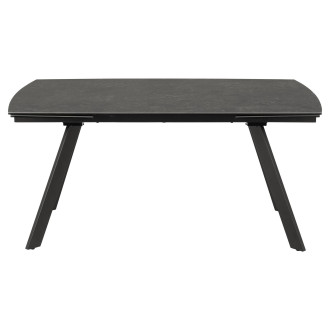 Stół rozkładany z ceramicznym blatem Blackburn 160-240x97cm czarny Actona