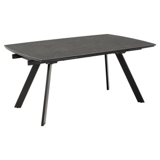 Stół rozkładany z ceramicznym blatem Blackburn 160-240x97cm czarny Actona