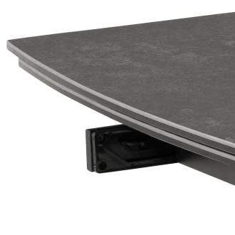Stół rozkładany z ceramicznym blatem Blackburn 160-240x97cm czarny Actona