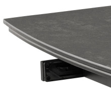 Stół rozkładany z ceramicznym blatem Blackburn 160-240x97cm czarny Actona