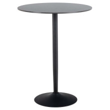 Stół barowy ceramiczny na jednej nodze Malta 80cm czarny matowy Actona