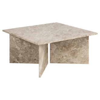 Stolik marmurowy kwadratowy Vega 90x90cm beżowy Actona