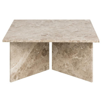 Stolik marmurowy kwadratowy Vega 90x90cm beżowy Actona