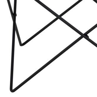 Stolik szklany okrągły Cuxton 80cm szkło hartowane dymione / czarny Actona