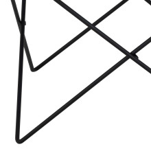Stolik szklany okrągły Cuxton 80cm szkło hartowane dymione / czarny Actona
