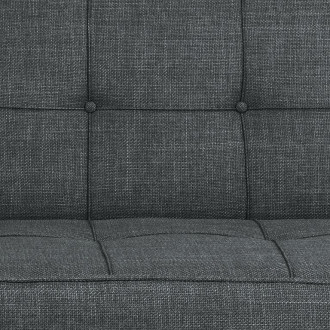 Sofa rozkładana 3 osobowa Perugia 198cm ciemny szary Actona