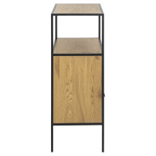 Szafka na wino loftowa Seaford 77x105cm dąb / czarny Actona