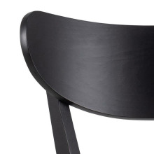 Krzesło barowe drewniane Roxby H77cm czaarne Actona