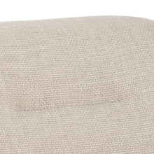 Fotel tapicerowany na czarnej podstawie Dillon beżowy tkanina Basel Actona