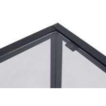 Szafka nocna z szufladą i szklaną półką Randolf 40cm czarna Actona