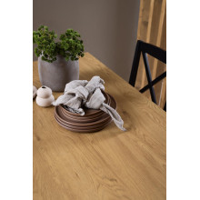 Stół prostokątny loft Peru 120x80cm dąb dziki / czarny Actona