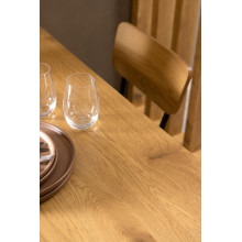 Stół prostokątny loft Peru 120x80cm dąb dziki / czarny Actona