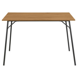Stół prostokątny loft Peru 120x80cm dąb dziki / czarny Actona