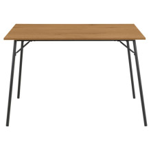 Stół prostokątny loft Peru 120x80cm dąb dziki / czarny Actona