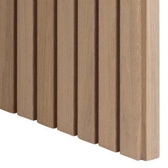Stół fornirowany na frezowanej podstawie Christo 220x105cm dąb bielony Actona