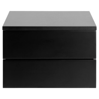 Szafka nocna wisząca z 2 szufladami Avignon 37cm czarna Actona