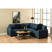 Stolik kawowy z półką loft Gila 90x60cm dąb dziki / czarny Actona