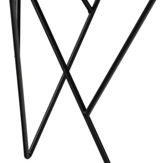 Stolik kawowy szklany z okrągłym blatem Halstow 80cm szkło dymione / czarny Actona