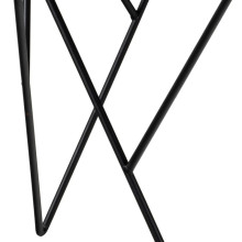 Stolik kawowy szklany z okrągłym blatem Halstow 80cm szkło dymione / czarny Actona
