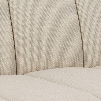Sofa tapicerowana rozkładana Caix 198cm beżowa na czarnych nogach Actona