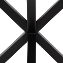 Stół ceramiczny okrągły Heaven 119cm biały arkanes / czarny Actona