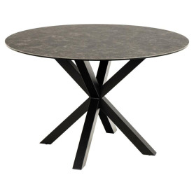Stół ceramiczny okrągły Heaven 119cm brąz lemco / czarny Actona