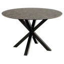 Stół ceramiczny okrągły Heaven 119cm brąz lemco / czarny Actona
