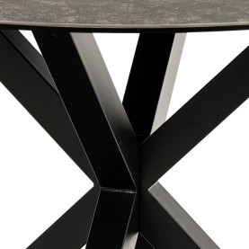 Stół ceramiczny okrągły Heaven 119cm brąz lemco / czarny Actona 2