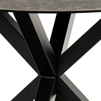 Stół ceramiczny okrągły Heaven 119cm brąz lemco / czarny Actona