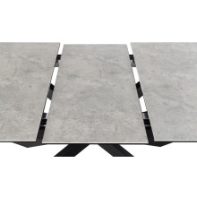 Stół ceramiczny rozkładany Irwine 168-210x90cm szary / czarny Actona