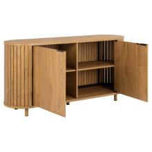 Komoda owalna prl / vintage Colima 160x80cm dąb dziki Actona