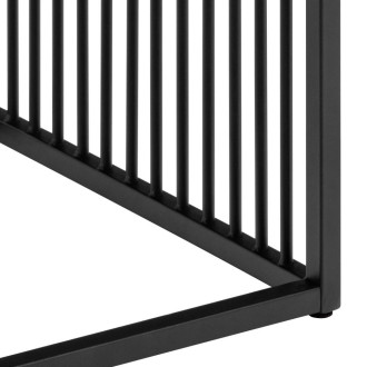 Stolik kwadratowy loft Strington 40x40cm dąb / czarny Actona