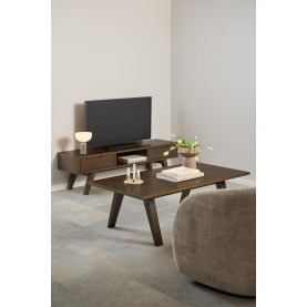 Stolik kawowy fornirowany A-Line 130x70cm dąb dymiony Actona 2