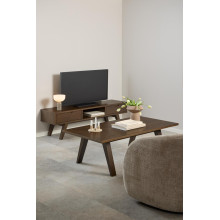 Stolik kawowy fornirowany A-Line 130x70cm dąb dymiony Actona