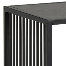 Regał loft 3 półki Strington 120x83cm czarny Actona