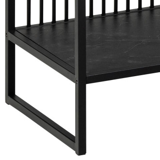 Regał loft 3 półki Strington 120x83cm czarny Actona