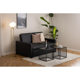Stolik kwadratowy loft Strington 40x40cm czarny marmur / czarny Actona 2