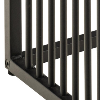 Stolik kwadratowy loft Strington 40x40cm czarny marmur / czarny Actona