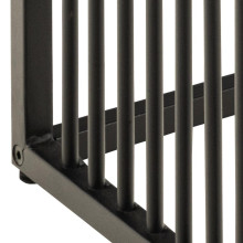 Stolik kwadratowy loft Strington 40x40cm czarny marmur / czarny Actona