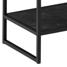 Regał loft 6 półek Strington 85x185cm czarny Actona