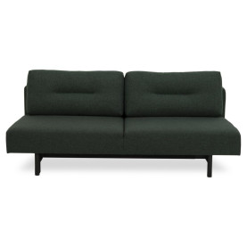 Sofa tapicerowana na nóżkach z funkcją spania Malling zielona Actona