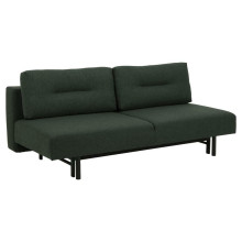 Sofa tapicerowana na nóżkach z funkcją spania Malling zielona Actona