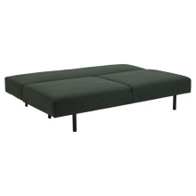 Sofa tapicerowana na nóżkach z funkcją spania Malling zielona Actona