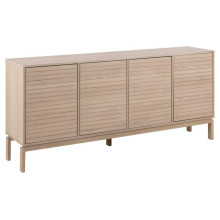 Komoda skandynawska z frezowanymi frontami Linley 180x80cm dąb bielony Actona