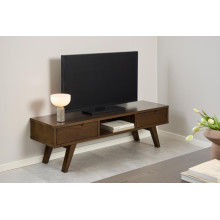 Szafka RTV na wysokich nóżkach A-line 150x45cm dąb dymiony Actona