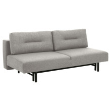 Sofa tapicerowana na nóżkach z funkcją spania Malling szara Actona