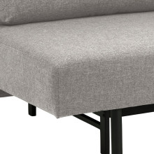 Sofa tapicerowana na nóżkach z funkcją spania Malling szara Actona