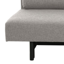 Sofa tapicerowana na nóżkach z funkcją spania Malling szara Actona