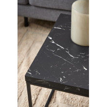 Stolik prostokątny Barossa 110x55cm czarny marmur / czarny Actona
