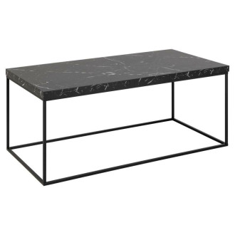 Stolik prostokątny Barossa 110x55cm czarny marmur / czarny Actona